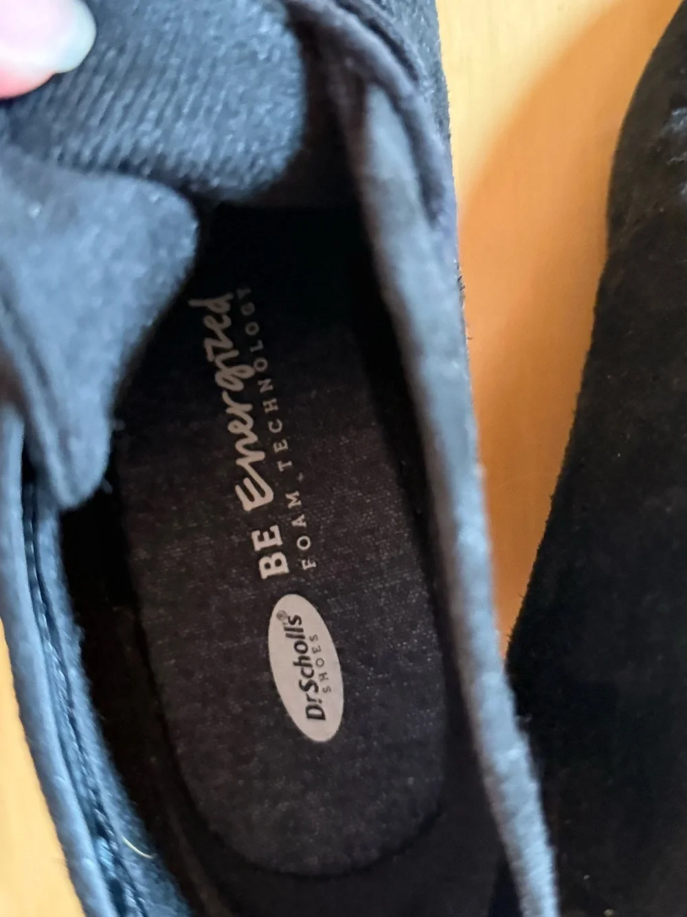 Dr Scholl’s  Black Suede Lace-Up women’s Shoes